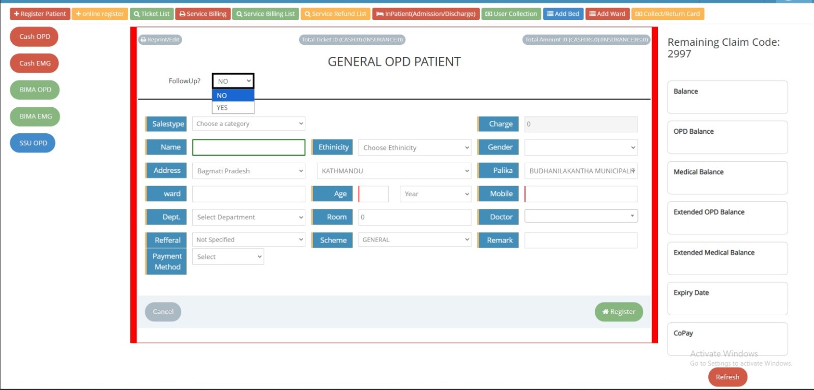 General OPD